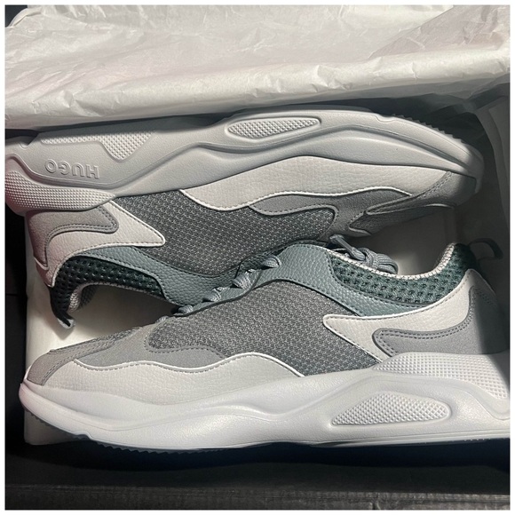 HUGO • Leon Runn Trainers Blue - Picture 9 of 9